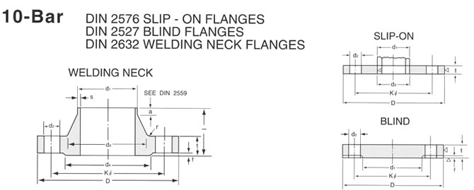 DIN 10 BAR FLANGE DRAWING, JINAN LINKIN TRADE CO., LTD